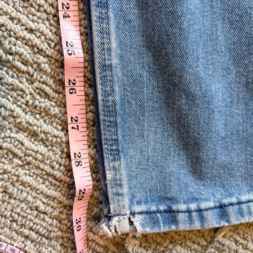 Dickies denim overalls relaxed fit distressed fades men's M workwear utility - Picture 8 of 8